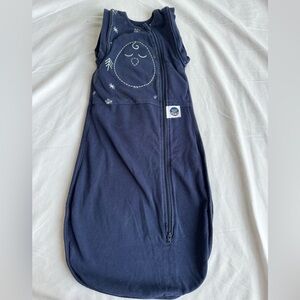 Nested Bean Zen One One Piece Swaddle Blue 3-6 months sleep sack cotton newborn